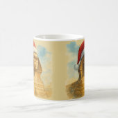 Santa Hat Sphinx Mug Egyptian Holiday Kaffeetasse (Mittel)
