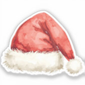 Santa Hat Sticker | Classic Holiday Doodle (Vorderseite)