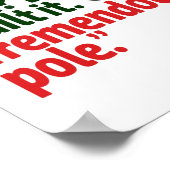 Santa Hat Trump Make Christmas Great Again Funny U Poster (Ecke)