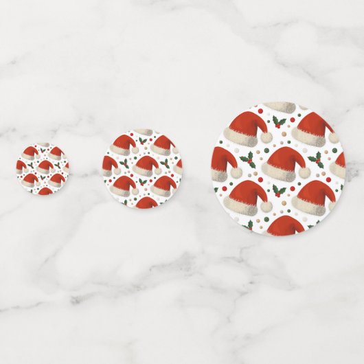 Santa Hats Konfetti (Vorderseiten)