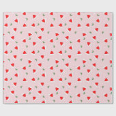 Santa Hats - Pink Christmas Cute Pattern Geschenkpapier (Flach)