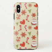 Santa Heart Design Case-Mate iPhone Hülle (Rückseite)