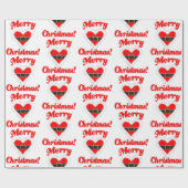 Santa Heart Geschenkpapier (Flach)