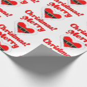 Santa Heart Geschenkpapier (Ecke)