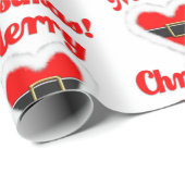 Santa Heart Geschenkpapier (Rolleneckpunkt)