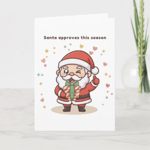 Santa heißt diese Saison gut – Süße Puchi Dōshi Sa Karte