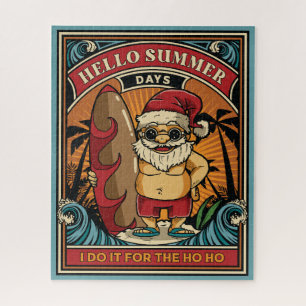 Santa Hello Summer Days I Do it for Ho Ho Puzzle