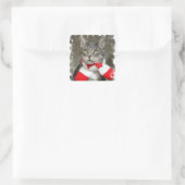 Santa Helper Cat Aufkleber (Tasche)