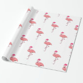 Santa Helper Flamingos Pattern Geschenkpapier (Ungerollt)
