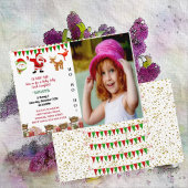 Santa Helper Snowman Bird Weihnachtsfest Geburtsta Einladung