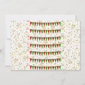 Santa Helper Snowman Bird Weihnachtsfest Geburtsta Einladung (Rückseite)