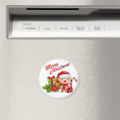 Santa Helper Standard, 2¼ Zoll Rundmagazin Magnet (In Situ (Geschirrspüler))