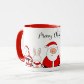 Santa & Helpers Christmas Mug Tasse (Vorderseite Links)