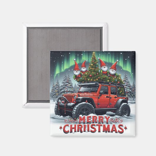 Santa Helpers Magnet (Vorderseite/Rückseite)