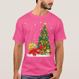 Santa Hermit Crab Xmas Tree Lighting Hermit Crab C T-Shirt