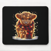 Santa Highland Kuw Weihnachten Weihnachten Weihnac Mousepad (Vorne)