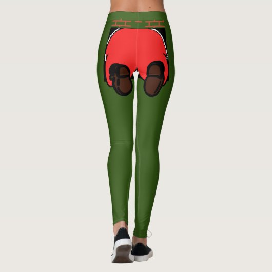 Santa Hintern Leggings (Rückseite)