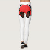 Santa Hintern Leggings White (Rückseite)