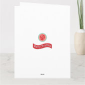 Santa Hipster Style Card Karte (Rückseite)