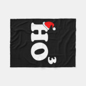 Santa Ho3 Ho Cubed Gift Women Men Teacher Funny Ch Fleecedecke (Vorderseite (Horizontal))