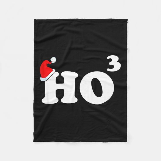 Santa Ho3 Ho Cubed Gift Women Men Teacher Funny Ch Fleecedecke (Vorderseite)