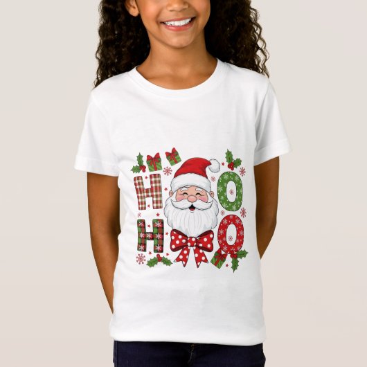 Santa Ho Ho Christmas Tee for Kids (Vorderseite)