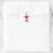 Santa Ho Ho Ho Aufkleber (Tasche)