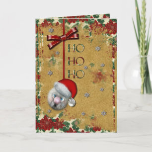 Santa Ho Ho Ho Feiertagskarte