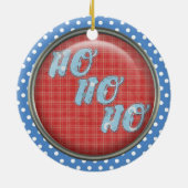 Santa Ho Ho Ho Keepake Ornament (Hinten)