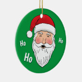 Santa (Ho, Ho, Ho) Keramik Ornament (Rechts)