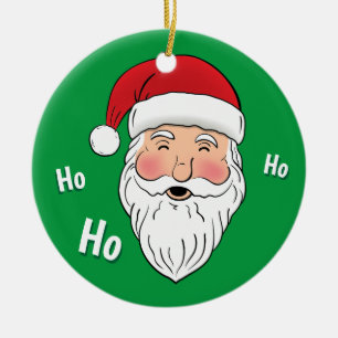 Santa (Ho, Ho, Ho) Keramik Ornament