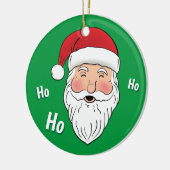 Santa (Ho, Ho, Ho) Keramik Ornament (Links)