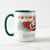 Santa Ho-Ho-Ho Personalisiert-Kaffee-Tasse Tasse (Links)