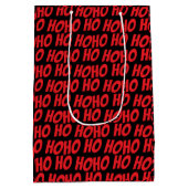 Santa Ho Ho Ho Red Mittlere Geschenktüte (Rückseite)