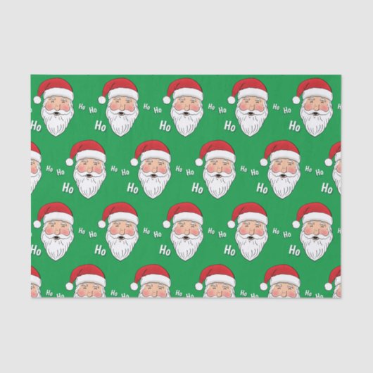 Santa (Ho, Ho, Ho) Seidenpapier (Vorderseite)
