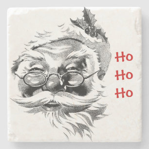 Santa Ho Ho Ho Steinuntersetzer