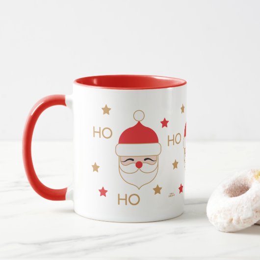 Santa Ho Ho Ho Tasse (Mit Donut)