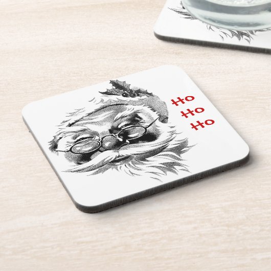 Santa Ho Ho Ho Untersetzer (Linke Seite)