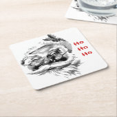 Santa Ho Ho Ho Untersetzer (angewinkelt)