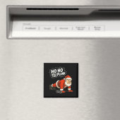 Santa Ho Ho Hold The Plank Christmas Gym Workout F Magnet (In Situ (Geschirrspüler))