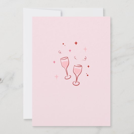 Santa Ho Ho Hos Funny Friendsmas Weihnachtsfeierta Einladung (Rückseite)