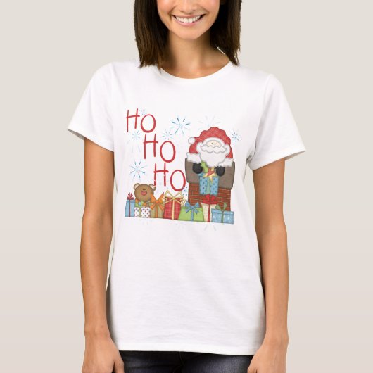Santa Ho Ho Tshirts und Geschenke (Vorderseite)