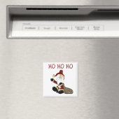 Santa HO HO Tshirts und Geschenke Magnet (In Situ (Geschirrspüler))