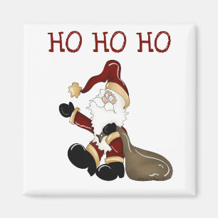 Santa HO HO Tshirts und Geschenke Magnet