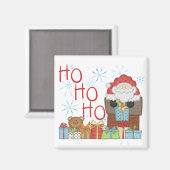 Santa Ho Ho Tshirts und Geschenke Magnet (Vorderseite/Rückseite)