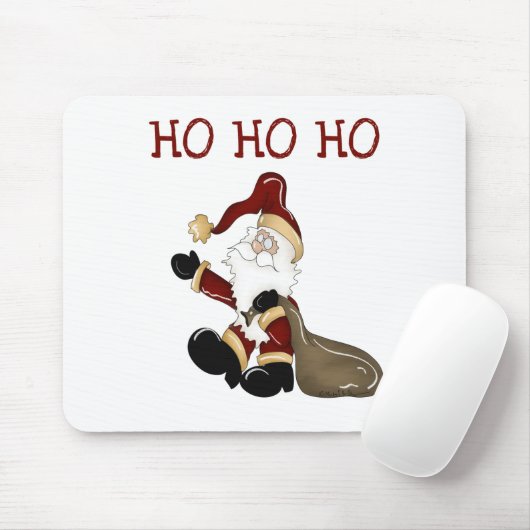 Santa HO HO Tshirts und Geschenke Mousepad (Mit Mouse)