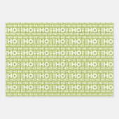Santa Ho Ho Wrapping Paper - Feierlicher Spaß Geschenkpapier Set (Vorderseite 2)
