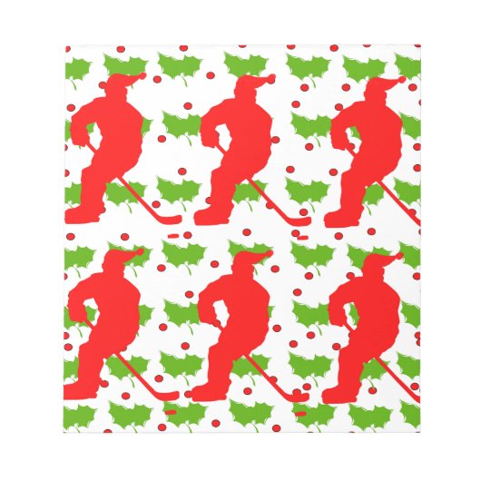 SANTA HOCKEY NOTIZBLOCK (Vorderseite)