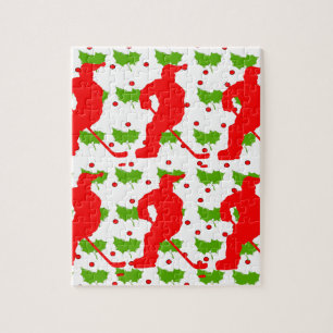 SANTA HOCKEY PUZZLE