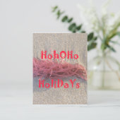 Santa HoHoHo Frohe Weihnachten aus den Farben am S (Stehend Vorderseite)